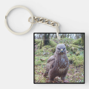 Funny Buzzard Attitude Fierce Wild Bird of Prey Key Ring