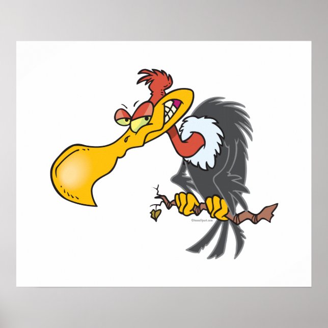 funny buzzard cartoon poster (Front)