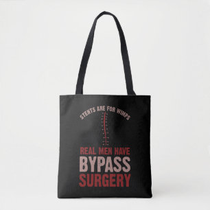 Funny Bypass Open Heart Surgery Recovery Gift Tote Bag