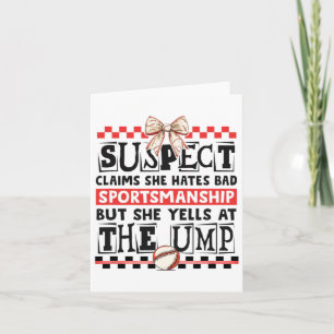 Funny Bysebyll Mum Suspect Yells At The Ump Sports Card