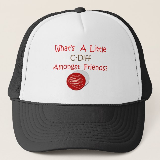 Funny C-Diff Nurse T-Shirts & Gifts Trucker Hat (Front)