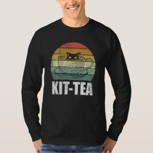 Funny Ca Kit Tea Funny Cat Lover Cute Black Cat T-Shirt