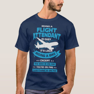 Funny Cabin Flight Attendant Steward Gift T-Shirt