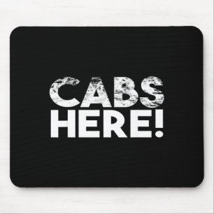Funny Cabs Here - Funny Guido New Jersey Gtl Shore Mouse Mat