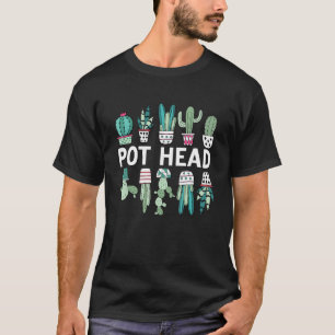 Funny Cacti Botanical Cactus Succulent Gardeners P T-Shirt