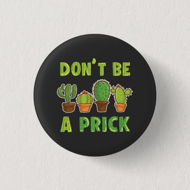 Funny Cacti Succulents Indoor Cactus Plants  3 Cm Round Badge (Front)