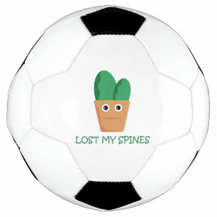 Funny cactus character cartoon illustration humour football