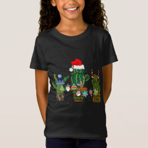 Funny Cactus Lights Santa Hat Sweater Xmas Tree Ch