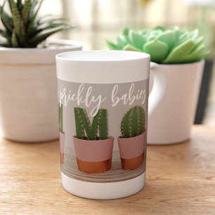 Funny Cactus Mom Houseplant Quote Bone China Mug