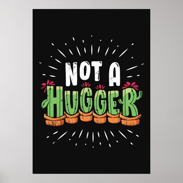 Funny Cactus Poster (Front)