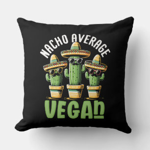 Funny Cactus Sombrero Nacho Average Vegan Cushion