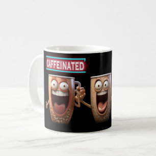 Funny Caffeinated Cartoons Silly Humour Coffee Mug