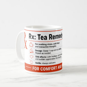 Funny Caffeine Prescription Rx Tea Coffee Mug