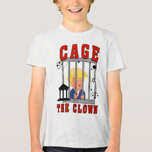 Funny Cage The Clown Trump In Prison _1  Tri-Blend Shirt