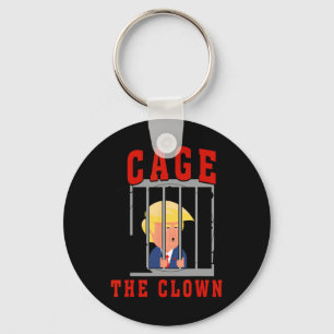 Funny Cage The Clown Trump In Prison Key Ring