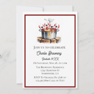 Funny Cajun Graduation Party Invitation