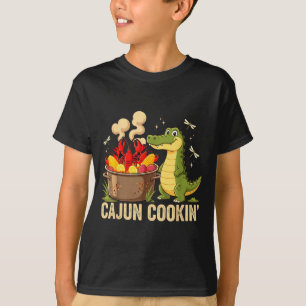 Funny Cajun Louisiana Boil Alligator Crawfish Mard T-Shirt