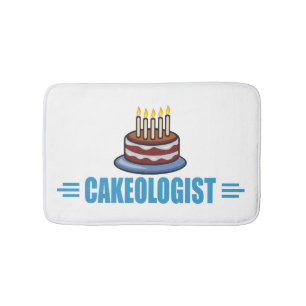 Funny Cake Design Bath Mat