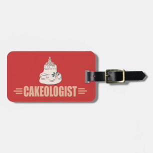 Funny Cake Luggage Tag