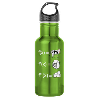 Funny Calculus Derivative Cow Math Pun Cowculus 532 Ml Water Bottle