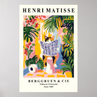 Funny Calico Cat Print - Matisse Style Bathroom