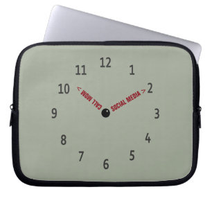 Funny Call Mum Imaginary Clock Laptop Sleeve