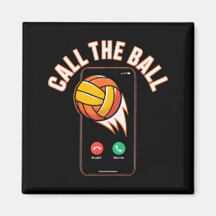 Funny Call The Ball Volleyball Leopard Ball Mom Mo Magnet
