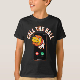 Funny Call The Ball Volleyball Leopard Ball Mum Mo T-Shirt