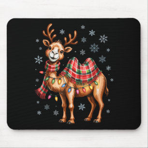 Funny Camel Christmas Cute Animal Lovers Holiday P Mouse Mat