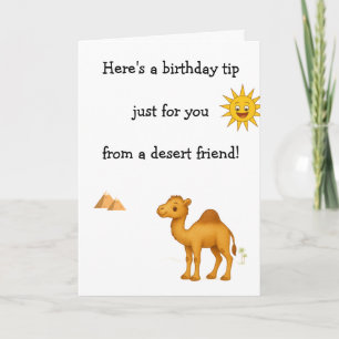 Funny Camel Knees Age Burn  Card