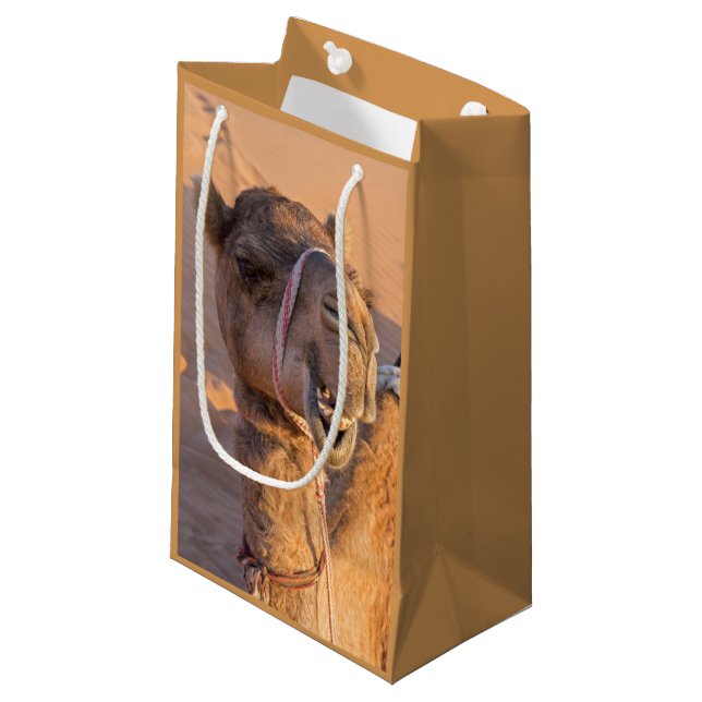 Funny Camel Small Gift Bag (Front Angled)