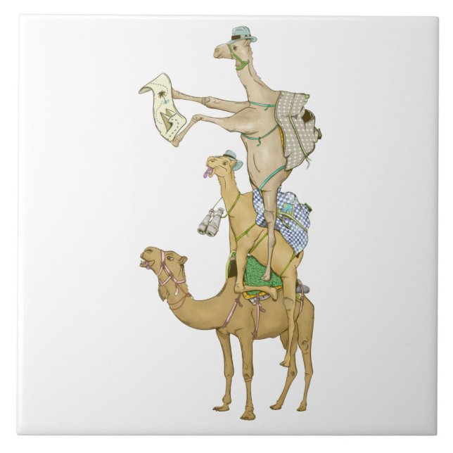 Funny camels tile (Front)