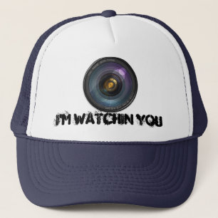 Funny Camera Lens Round Trucker Hat