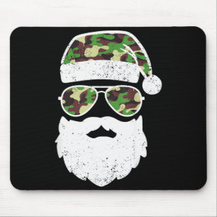 Funny Camo Christmas Pajama Funny Camo Matching Fa Mouse Mat