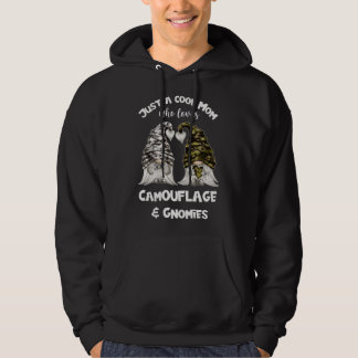 Funny Camouflage Gnomes For Cool Mum - Cute Gnomie Hoodie