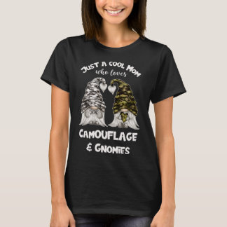Funny Camouflage Gnomes For Cool Mum - Cute Gnomie T-Shirt