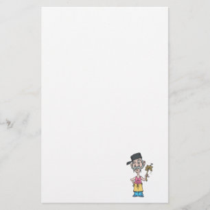 funny camp cook with mush slop stationery