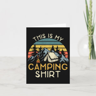 Funny Camper Hiking Nature Camping Rv This Is My C Card