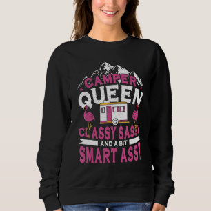 Funny Camper Queen Classy Sassy Camping Rv Sweatshirt