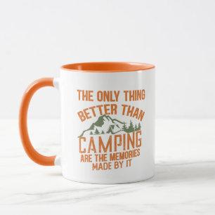 Funny camper slogan summer camping quotes mug