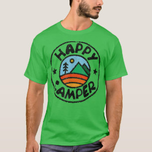 Funny Camper T Happy Camping Lover Camp Vacation T-Shirt