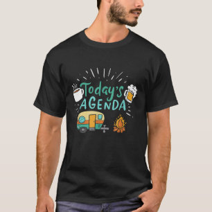 Funny Campfire Motorhome Rv Pilot Camping Road Tri T-Shirt