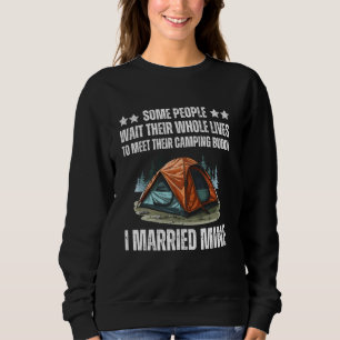 Funny Camping Art For Men Women Camper Couple Camp Sweatshirt