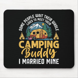 Funny Camping Camper Couple Camping Lovers Partner Mouse Mat