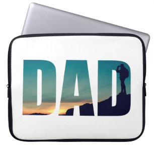 Funny camping camper hiking hiker dad laptop sleeve