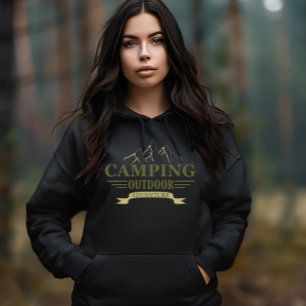 Funny camping camper sayings for campers hoodie