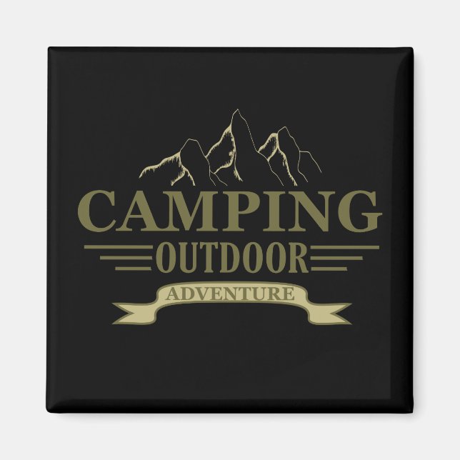 Funny camping camper sayings for campers magnet (Front)