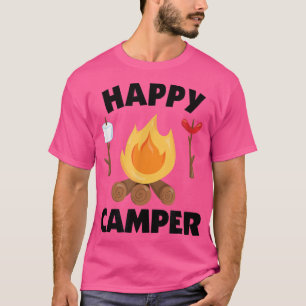 Funny Camping Campfire Roasting Marshmallows Tee