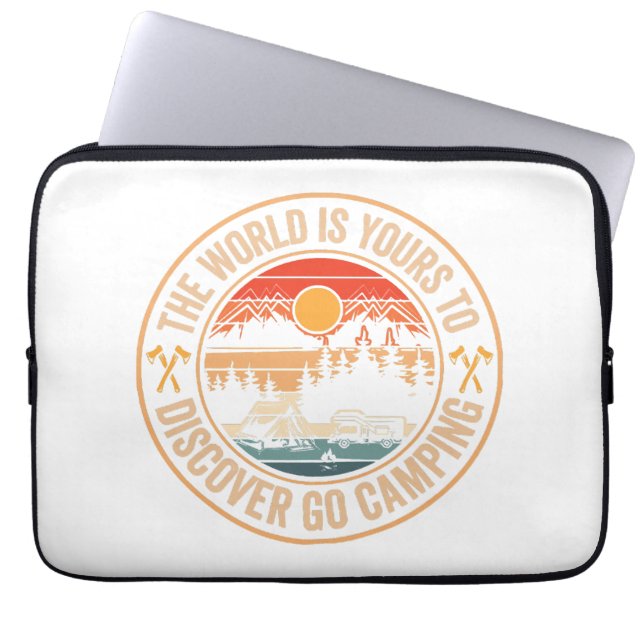Funny Camping Campfire Smores Quote Laptop Sleeve (Front)