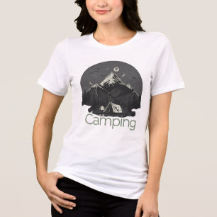 Funny camping, camping idea, explore more  Tri-Blend shirt
